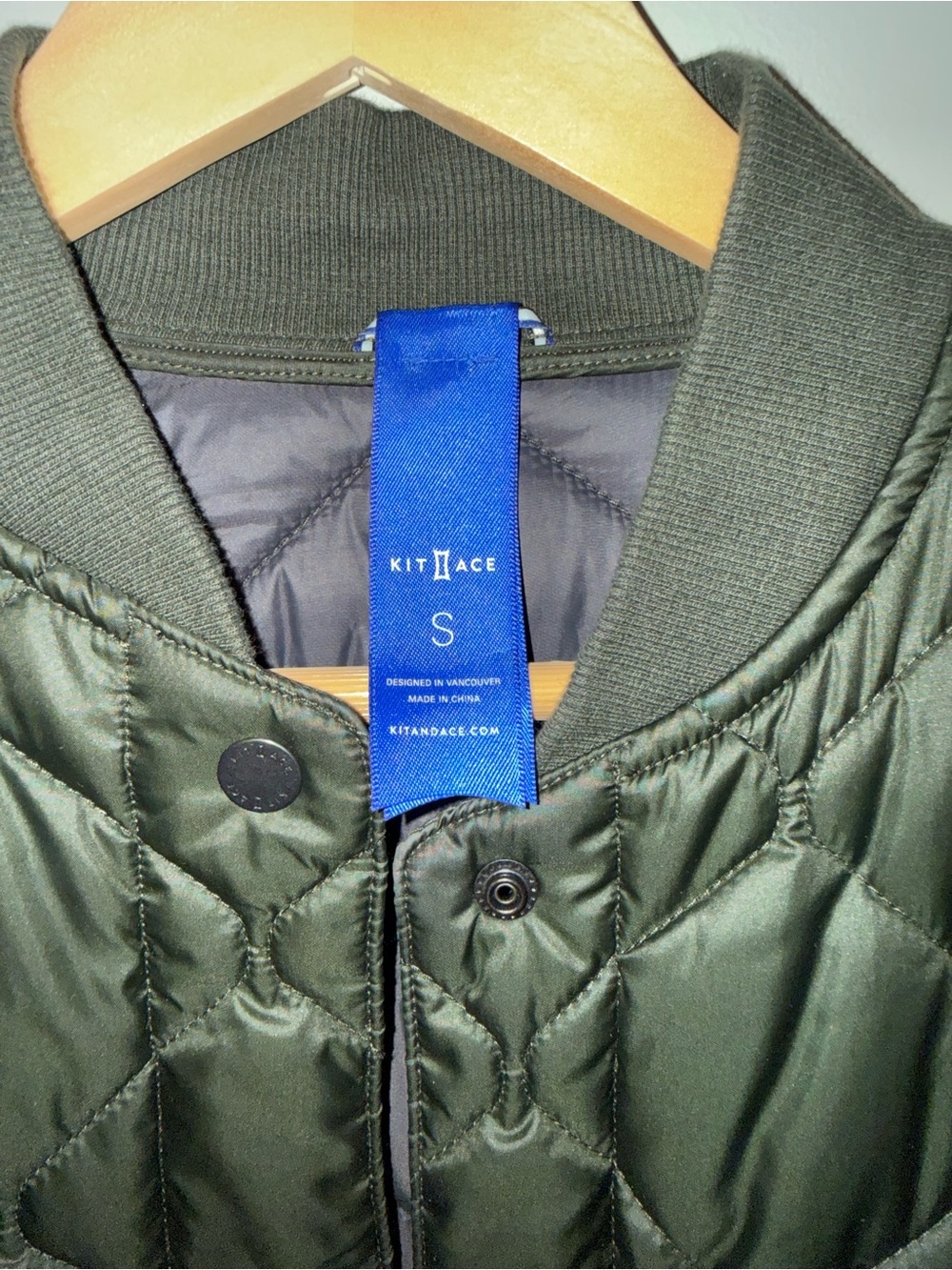 Kit and Ace Black Quilted Long Coat - Picture 3 of 3
